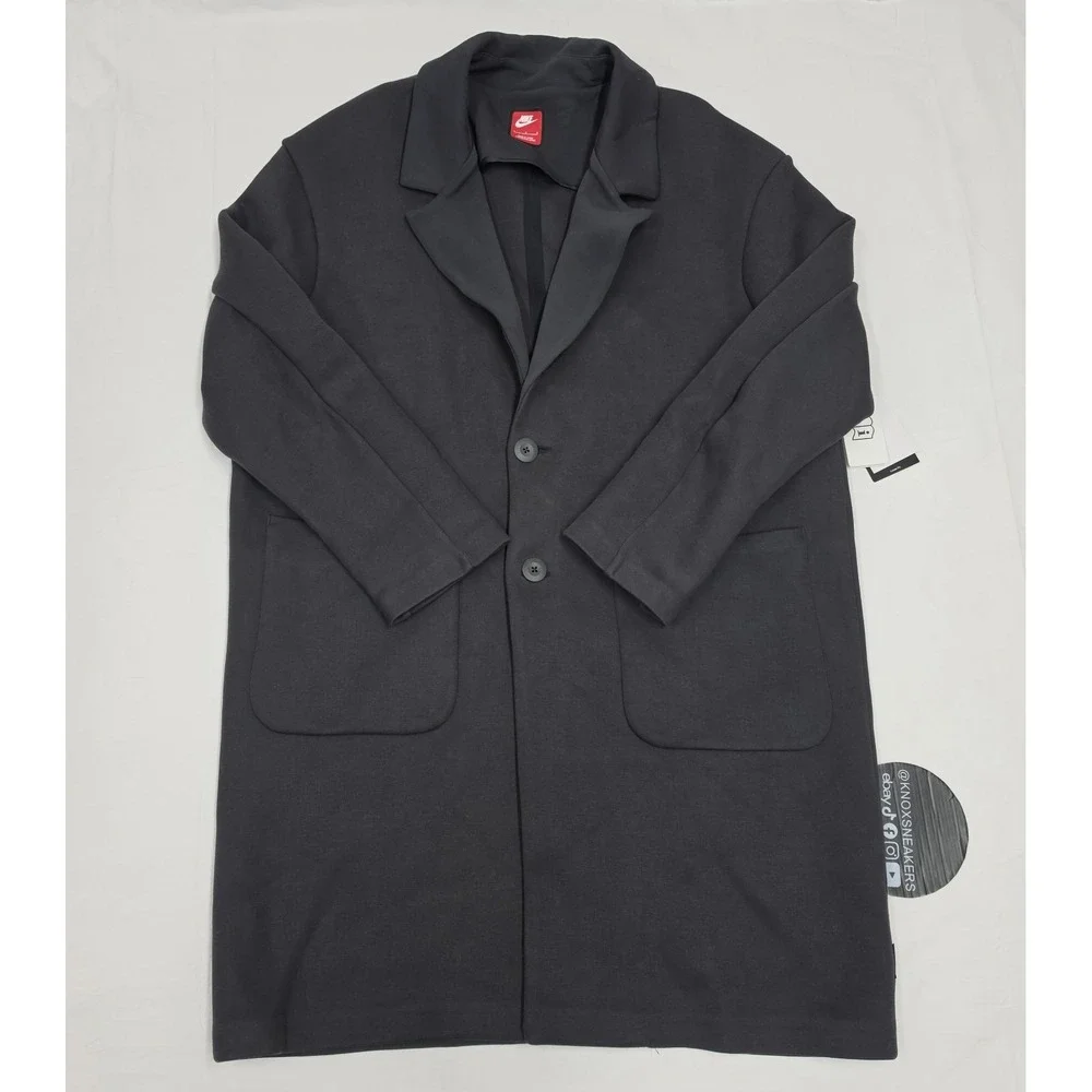 Nike Tech Fleece Re-Imagined Loose Fit Trench Coat Anthracite FZ7564-060 Mens L